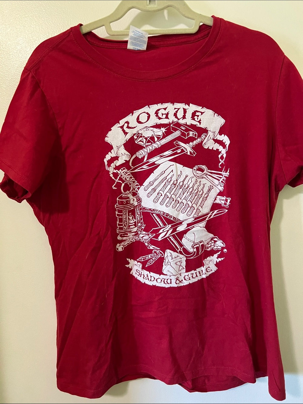 Rogue DnD Red Graphic Tee Shadow & Guile XL